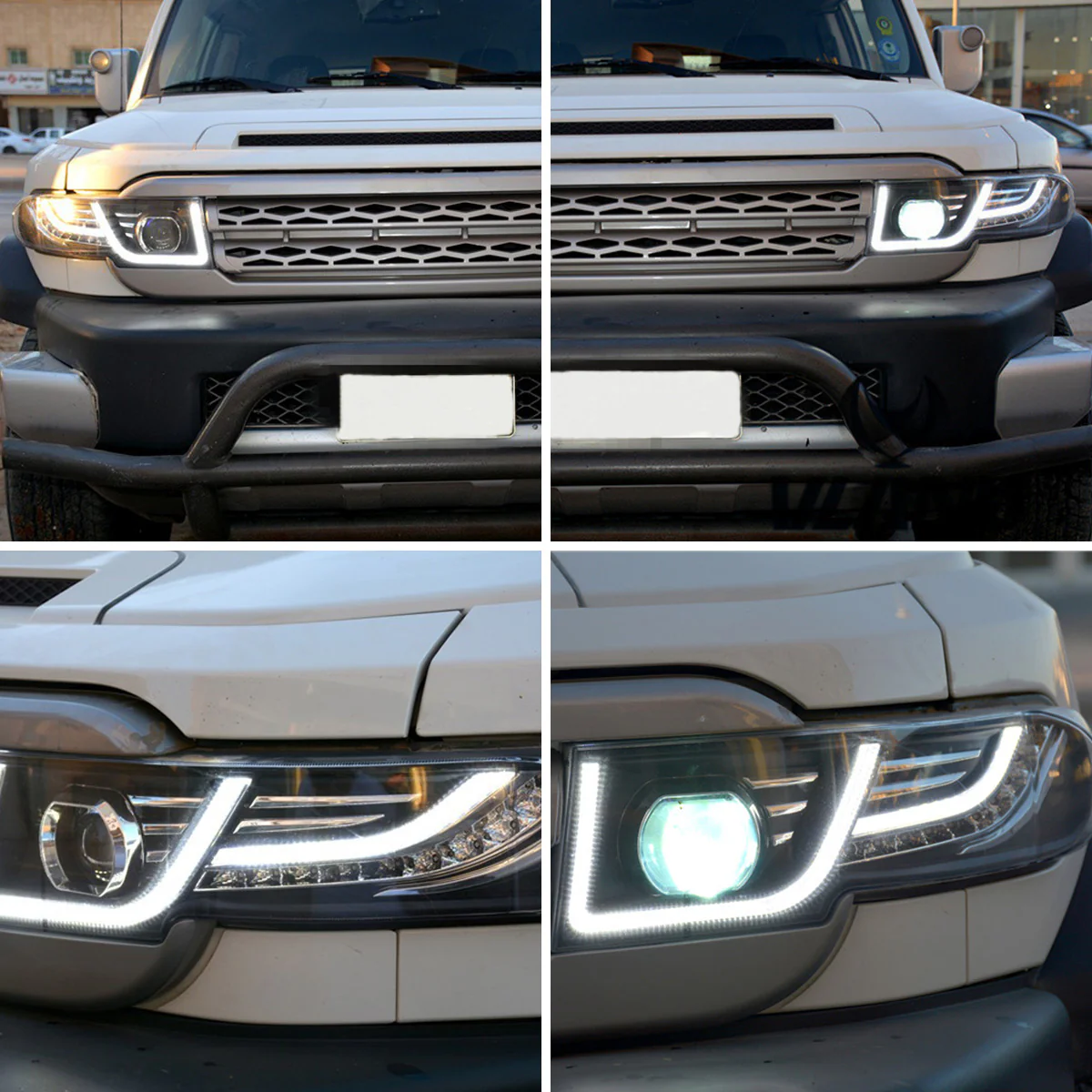 VLAND LED Headlights With Grille Assembly+2PCs D2H Xenon Bulbs Fit for 2007-2015 Toyota FJ Cruiser 1st Gen - Image 5