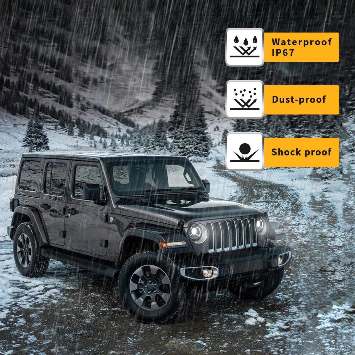VLAND 9 Inches Full LED Headlights for Jeep Wrangler JL 2018-2023 w/ Activate Lighting - Image 11