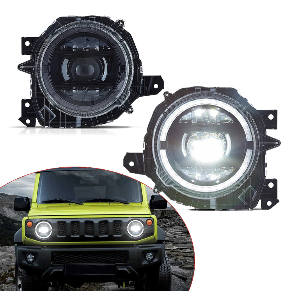 VLAND FULL LED Headlights For Suzuki Jimny 2018-2023 4th Gen JB64W JB74W - Image 2