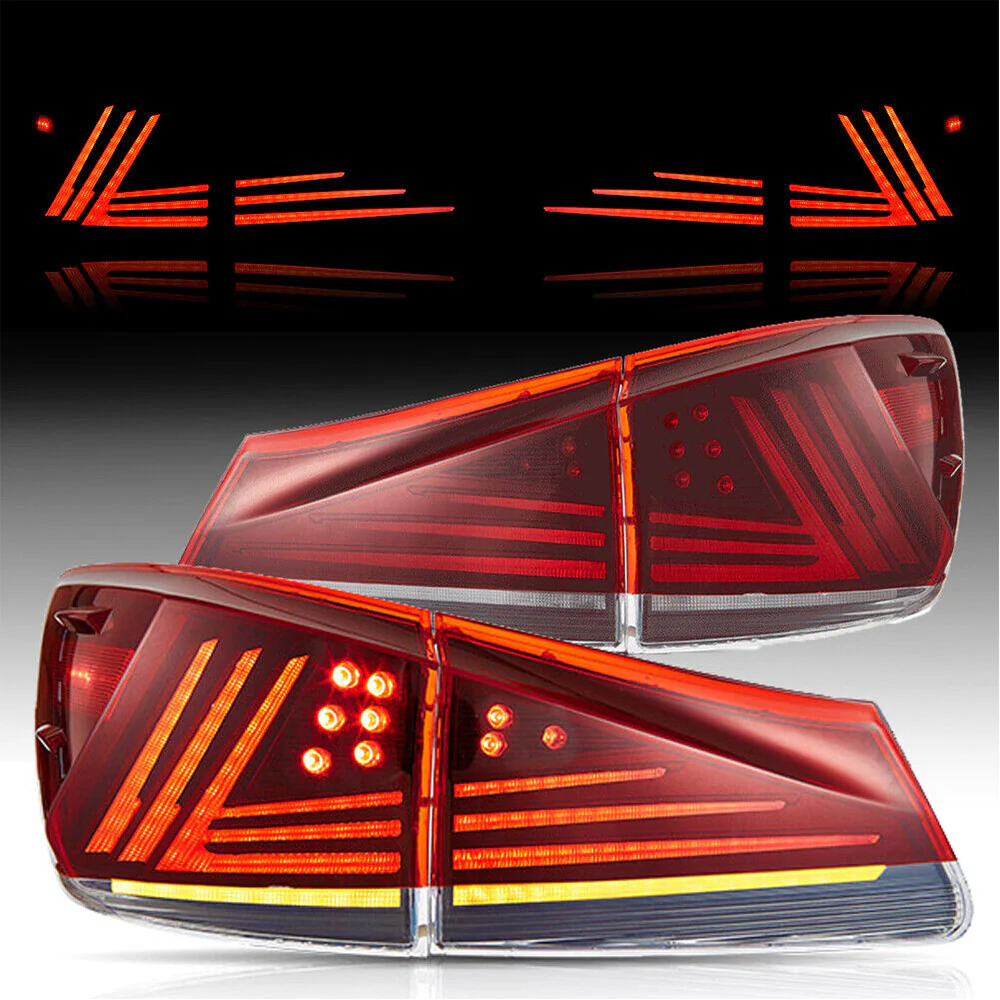 VLAND LED Tail Lights For 2005-2013 Lexus IS250 350 ISF IS300 220d 200d [XE20] 2005-2013 w/Animation - Image 5