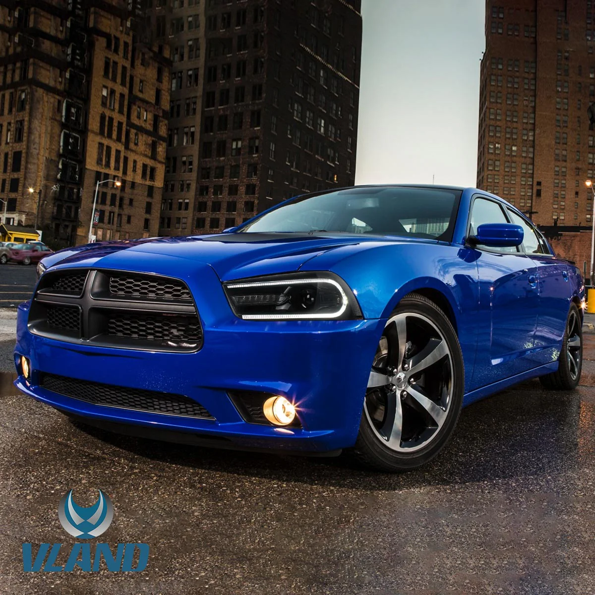 VLAND Dual Beam Projector Headlights for Dodge Charger 2011-2014 - Image 7