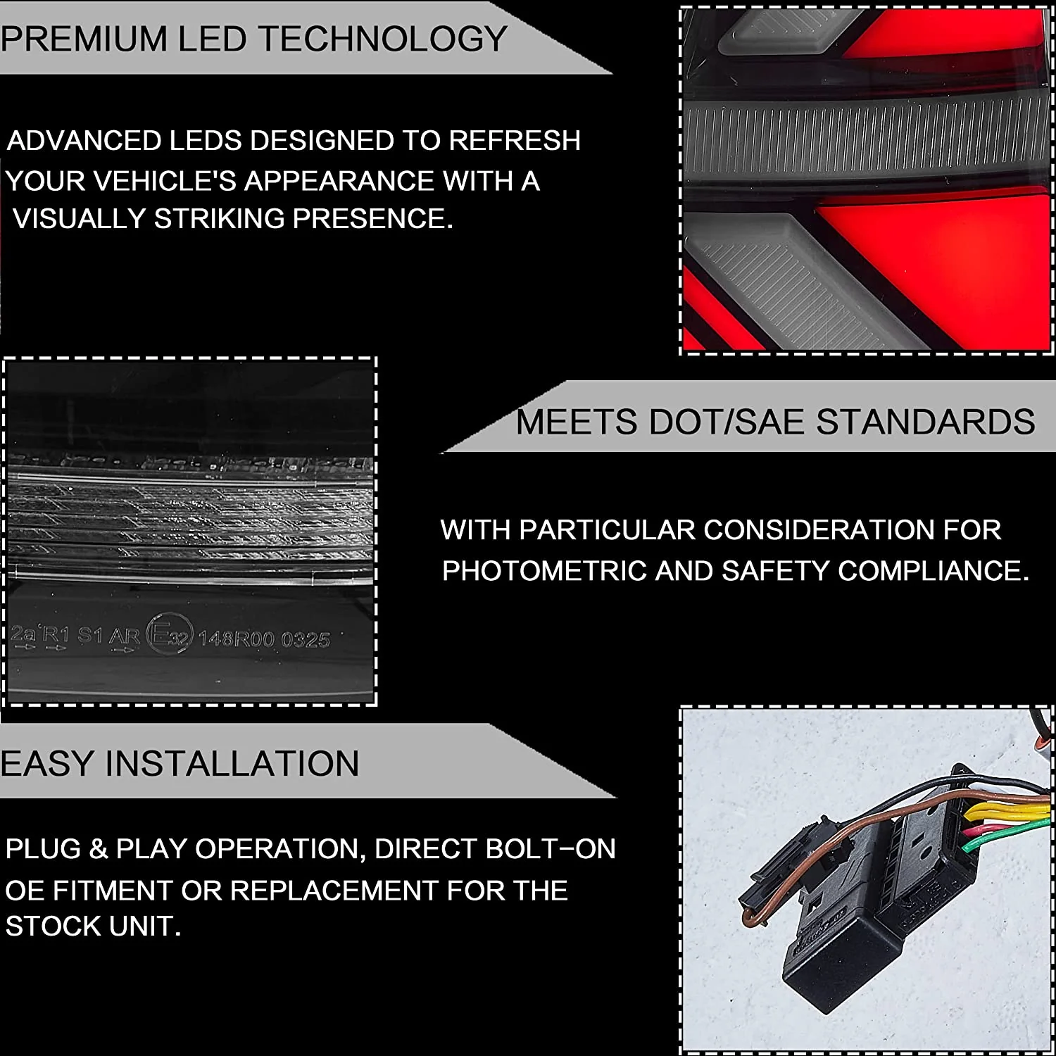 VLAND Full LED Tail lights For BMW Mini Cooper R50 R52 R53 2001-2006 With Dynamic Animation DRL - Image 11