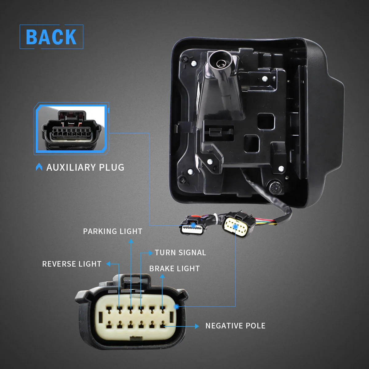 VLAND Tail Lights for Jeep Wrangler JL 2018-2023 with Dynamic Animation and Dual Reverse Lights - Image 13