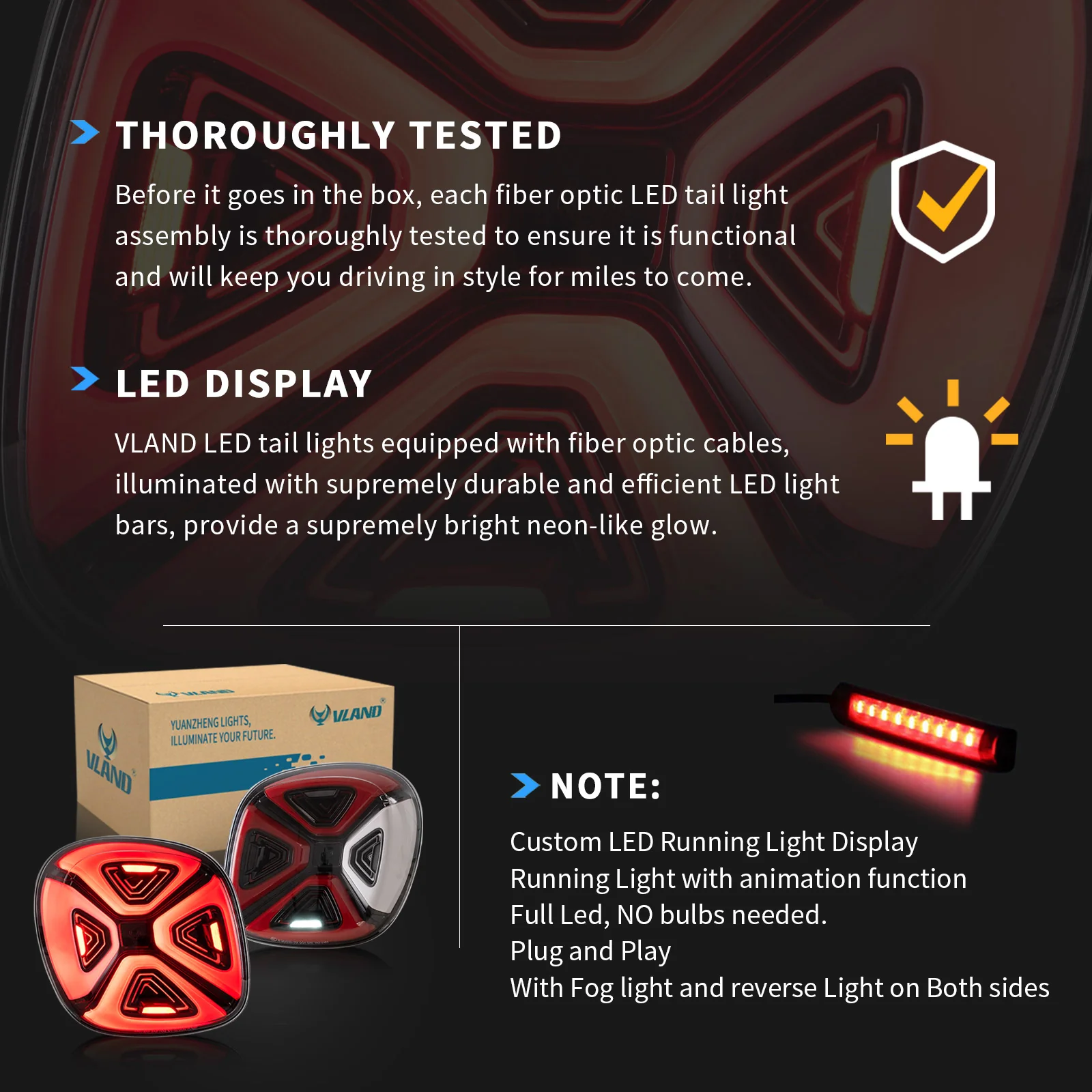 VLAND Full LED Tail Lights For Mercedez Benz Smart 453 Fortwo/Forfour 2015-2019 With Start-up Animation - Image 13