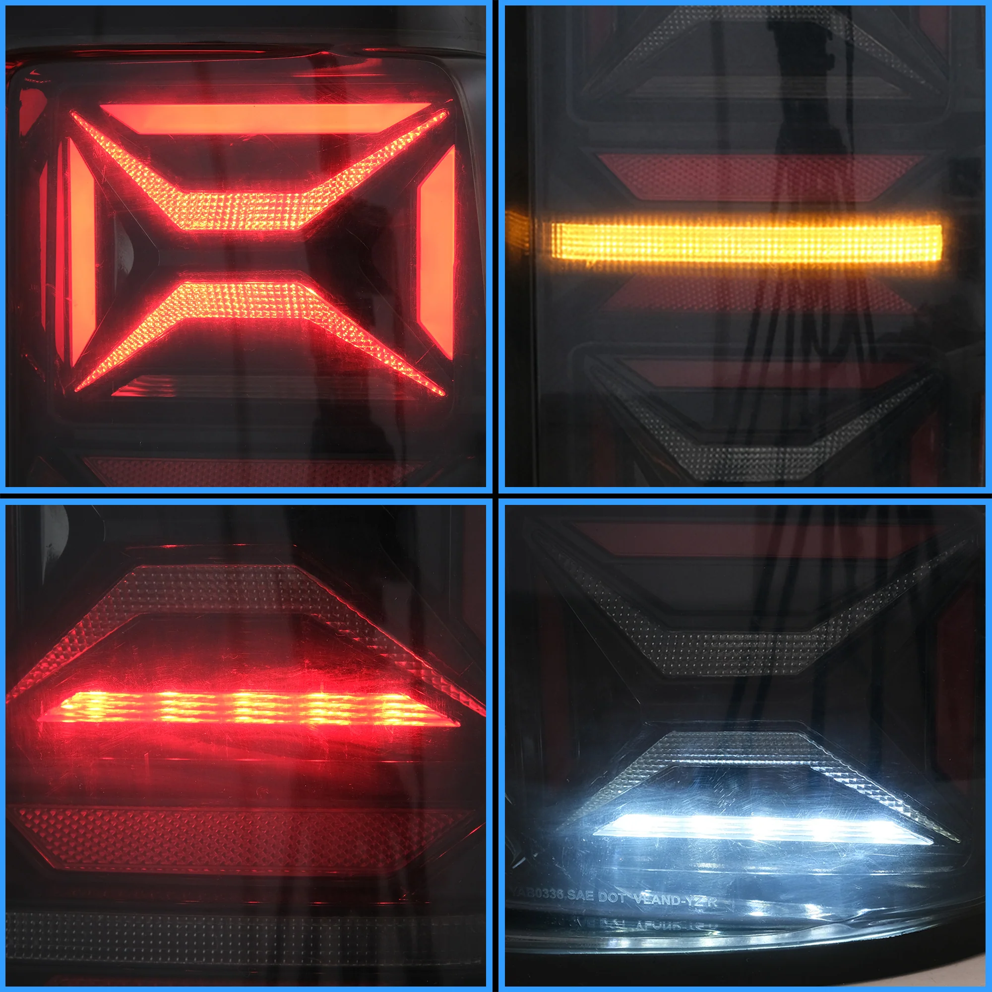 VLAND Full LED Tail Lights For Volkswagen Amarok 2010-2021 With Sequential Turn Indicator - Image 8