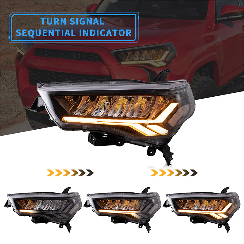 VLAND Full LED Headlights For Toyota 4Runner 2014-2024 with Dynamic DRL - Image 7