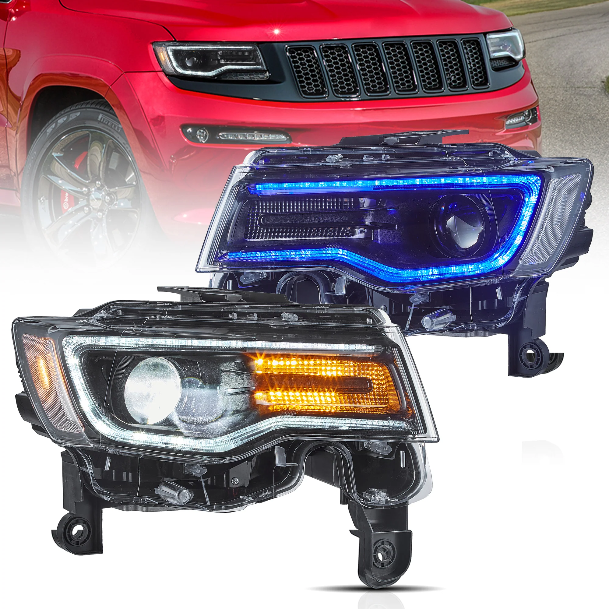 VLAND LED Headlights For 2014-2022 Jeep Grand Cherokee (WK2)