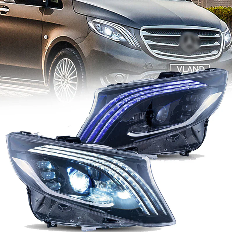 VLAND LED Headlights For 2016-2023 Mercedes Benz V-Class Metris/Vito W447 (Europe is 2014-2024)
