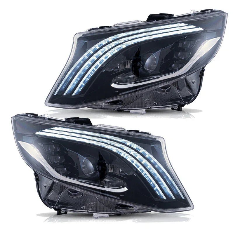 VLAND LED Headlights For 2016-2023 Mercedes Benz V-Class Metris/Vito W447 (Europe is 2014-2024) - Image 2