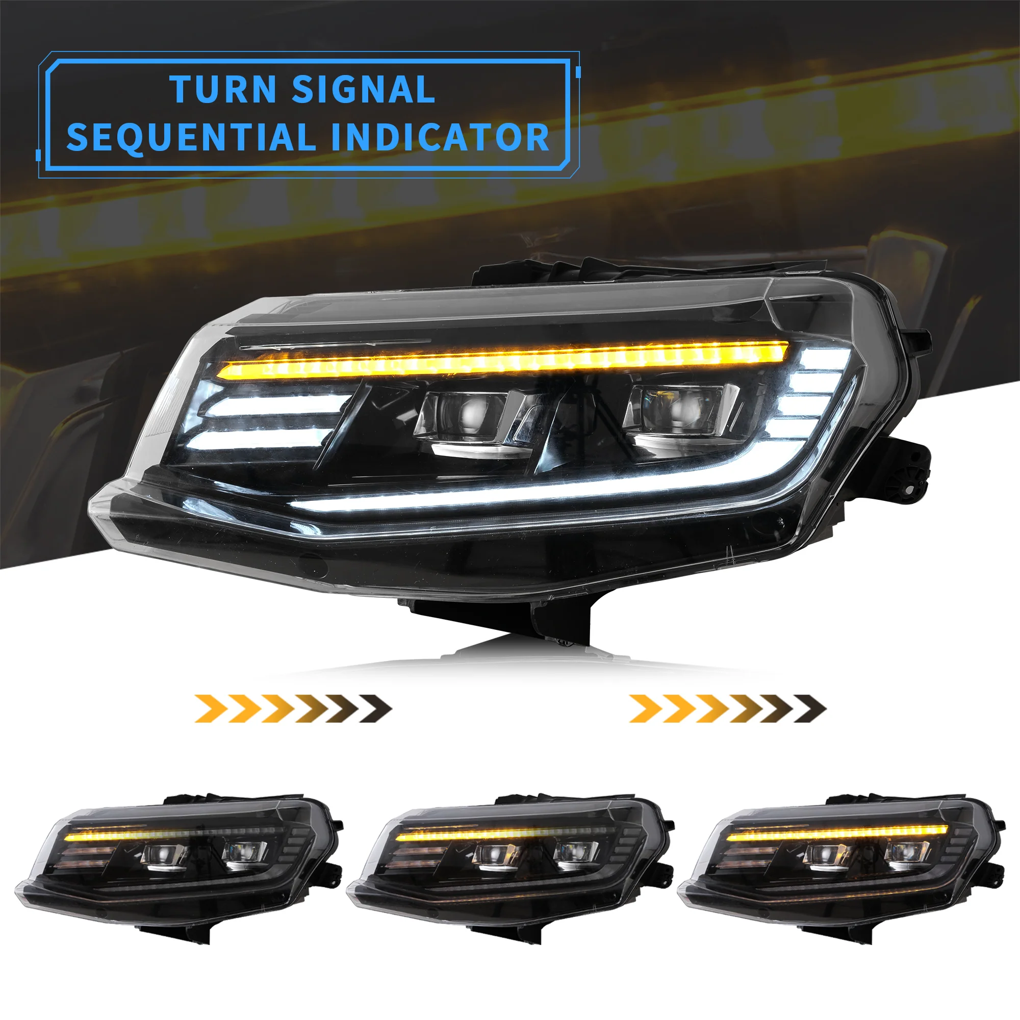 VLAND LED Projector Headlights For Chevrolet / Chevy Camaro LT SS RS ZL LS 2016-2018 - Image 13