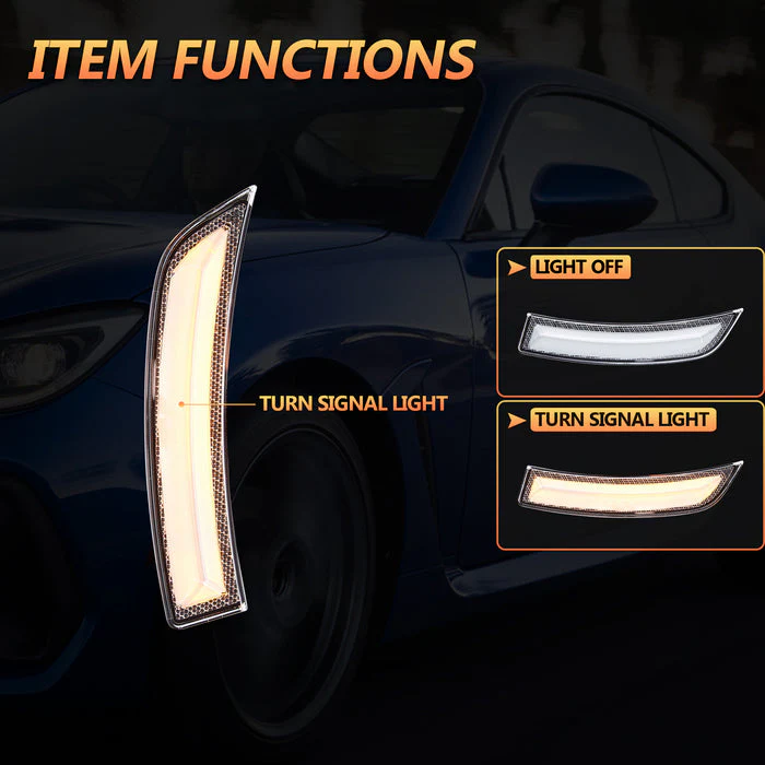 VLAND LED Side Marker Lamps For 2022-2024 Toyota GR86 And Subaru BRZ 2nd Gen ZN8/ZD8 - Image 4
