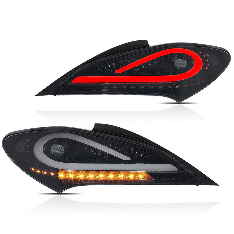 VLAND LED Smoked Taillights For 2010-2016 Hyundai Genesis Coupe w/Sequential - Image 2