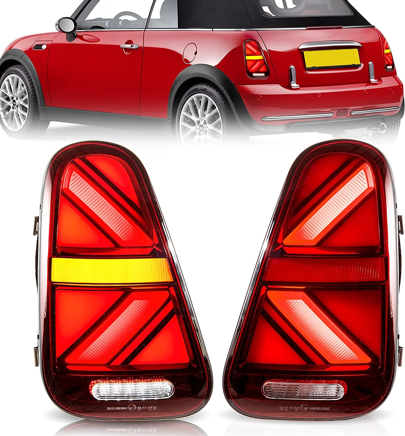 VLAND LED Tail Lights For Mini Cooper R50 R52 R53 2001-2006 [Mini Hatch/Cabrio] Rear Lamps