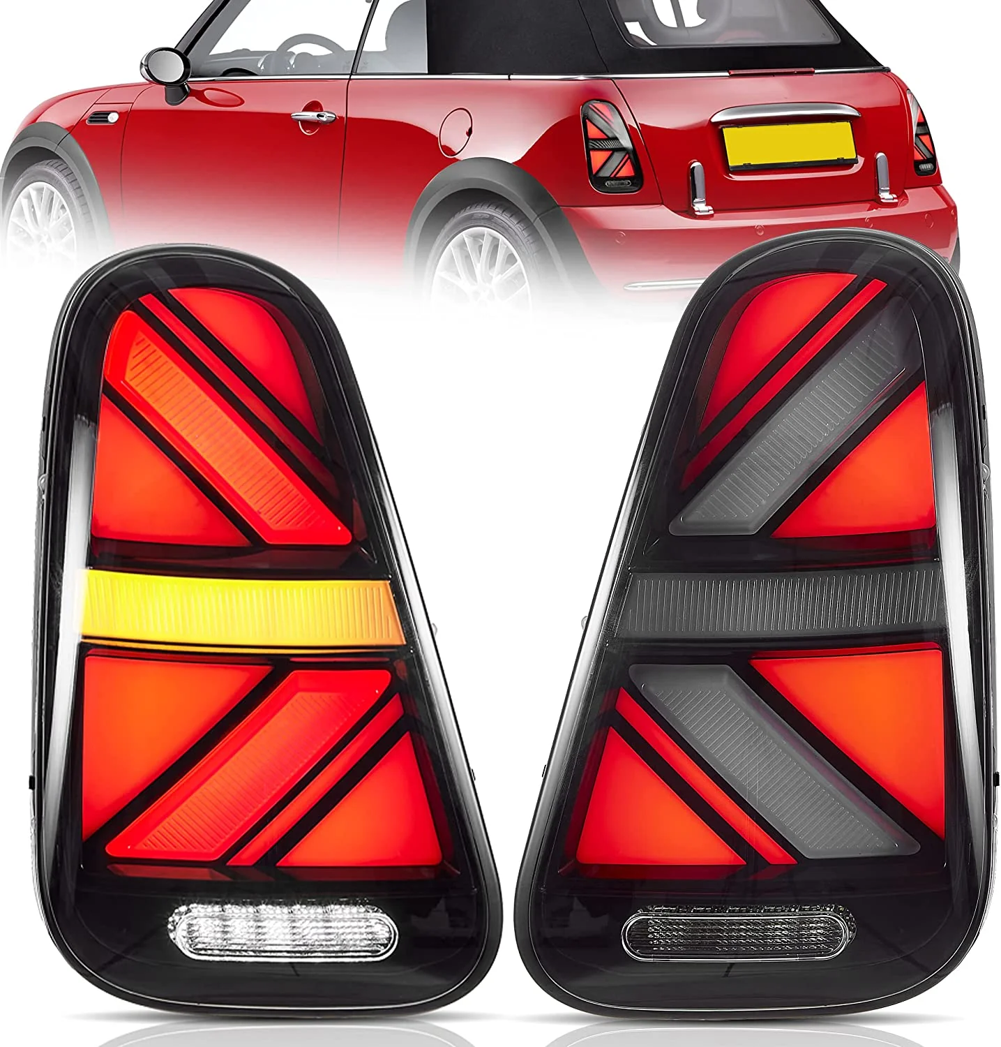 VLAND LED Tail Lights For Mini Cooper R50 R52 R53 2001-2006 [Mini Hatch/Cabrio] Rear Lamps - Image 2