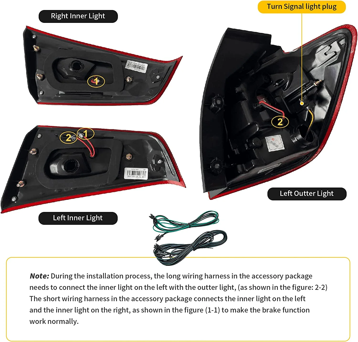 VLAND LED Tail Lights For 2012-2018 Mitsubishi ASX / Out Lander Sports - Image 3