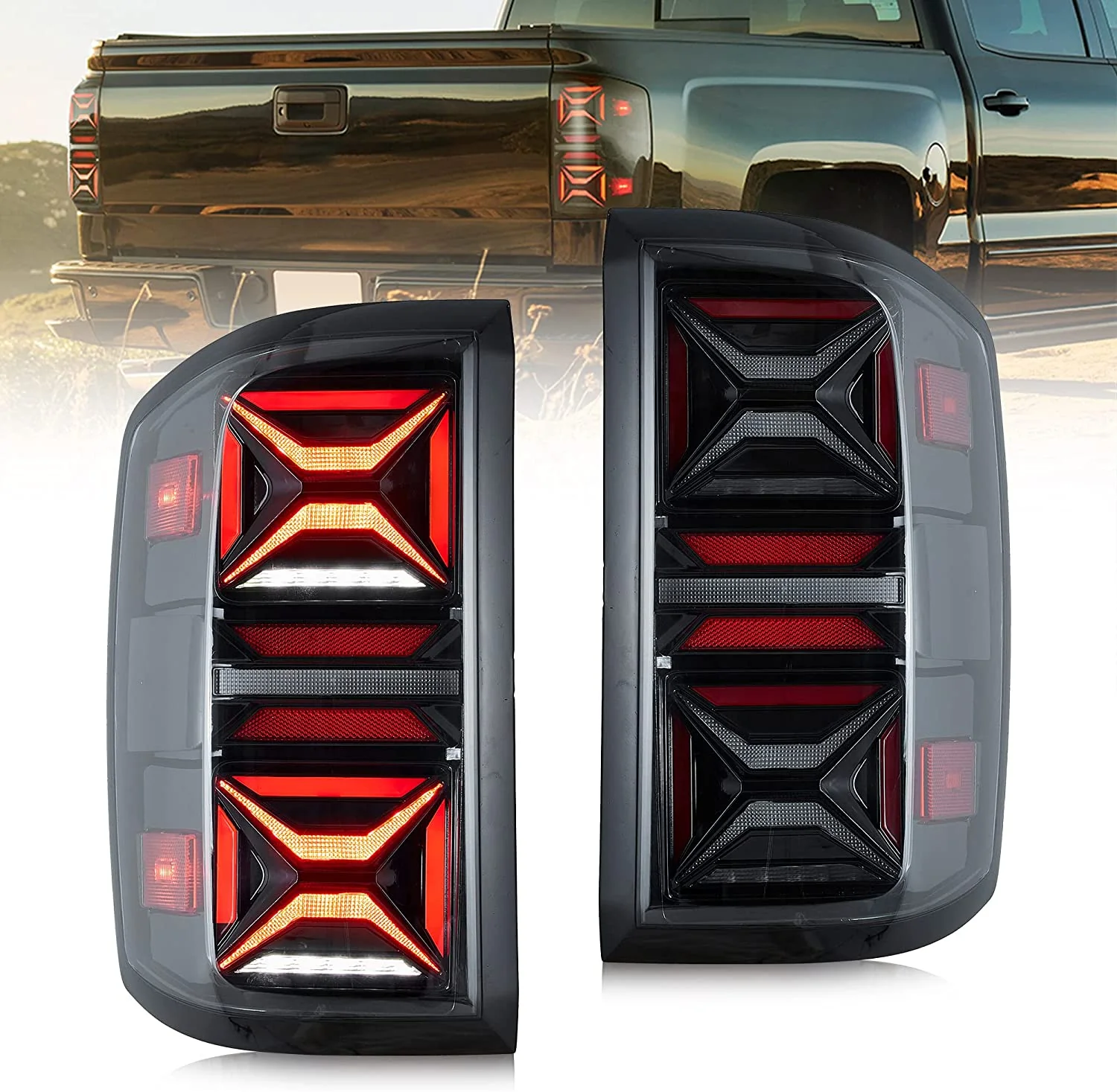 VLAND LED Tail lights For Chevrolet Silverado 1500 2500HD 3500HD 2014-2018 Rear lamps Assembly - Image 9