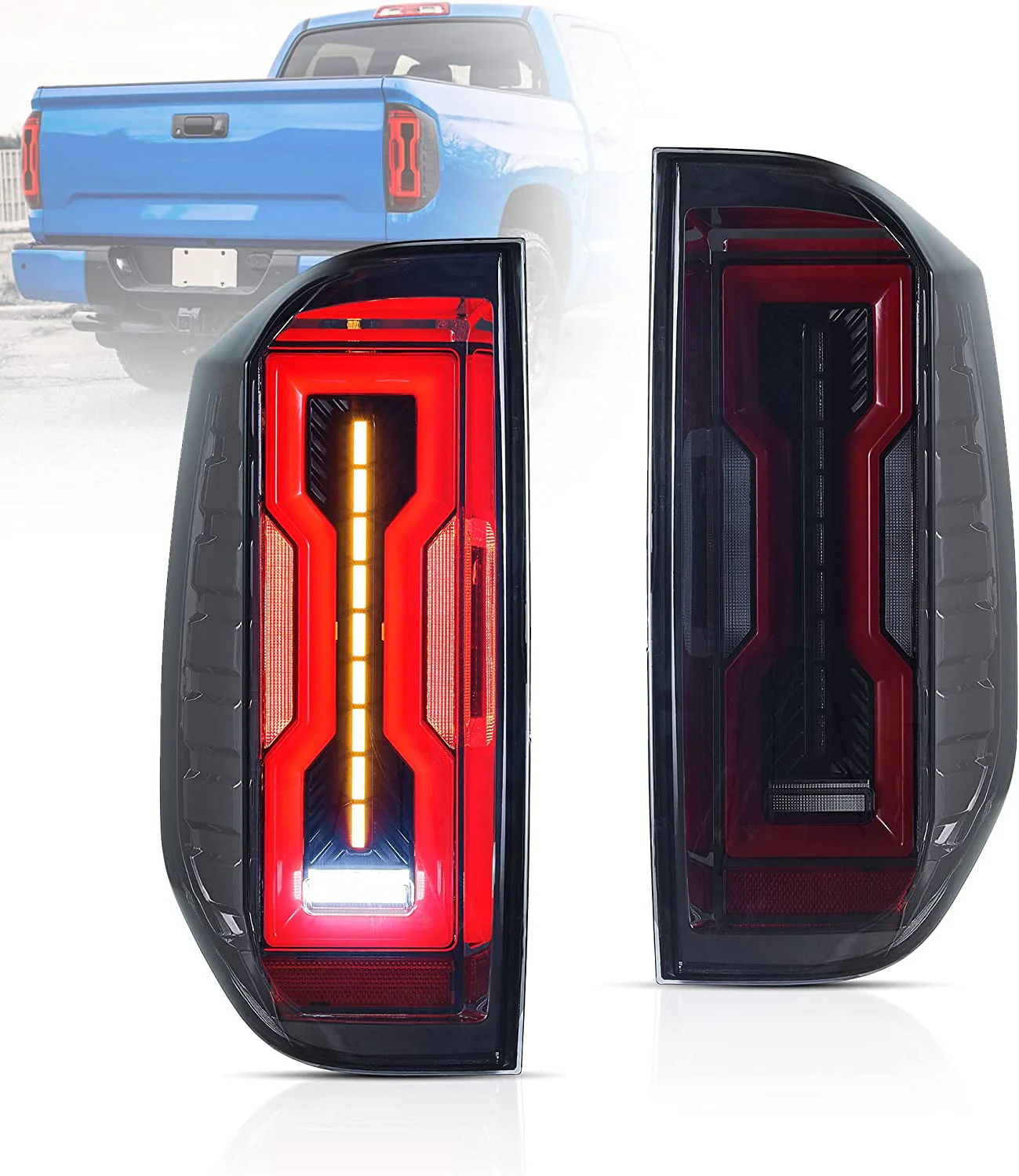 VLAND LED Tail Lights For TOYOTA Tundra 2014-2020 With Start-up Animation DRL