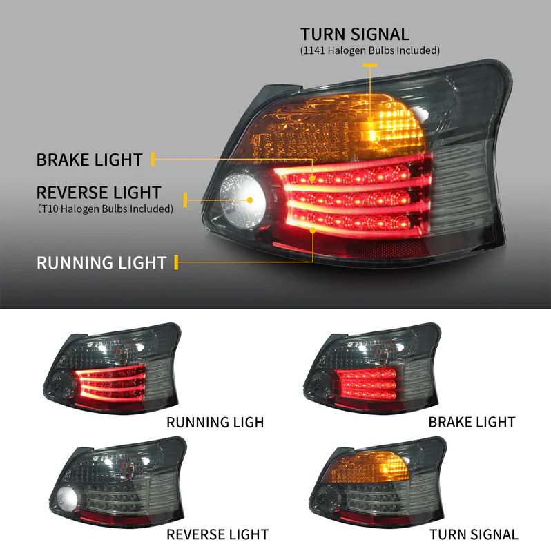 VLAND LED Taillights For 2006-2012 Toyota Yaris Sedan - Image 2