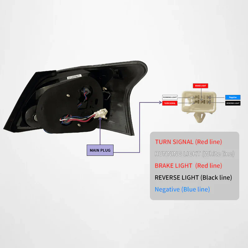 VLAND LED Taillights For 2006-2012 Toyota Yaris Sedan - Image 3