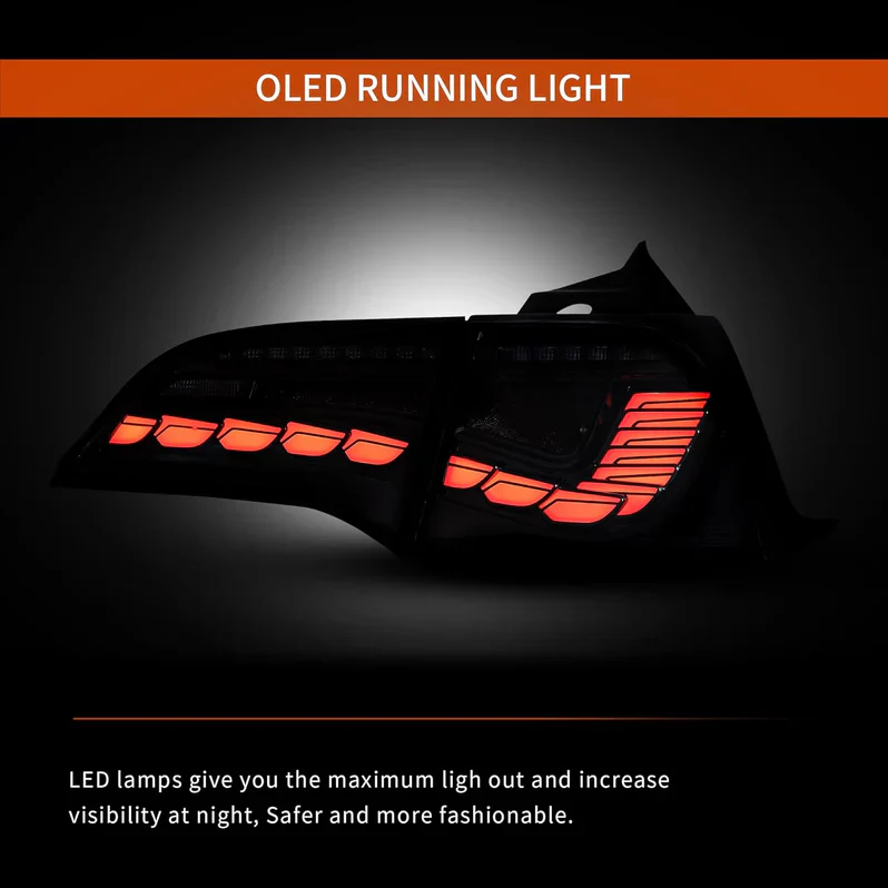 VLAND LED Taillights For 2017-2023 Tesla Model 3/Y Amber Turn signal - Image 4