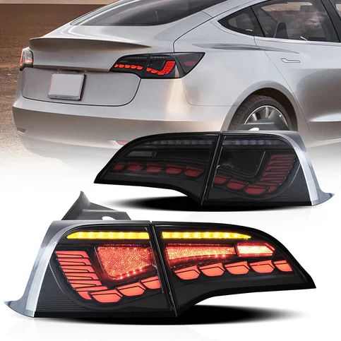 VLAND LED Taillights For 2017-2023 Tesla Model 3/Y Amber Turn signal - Image 8