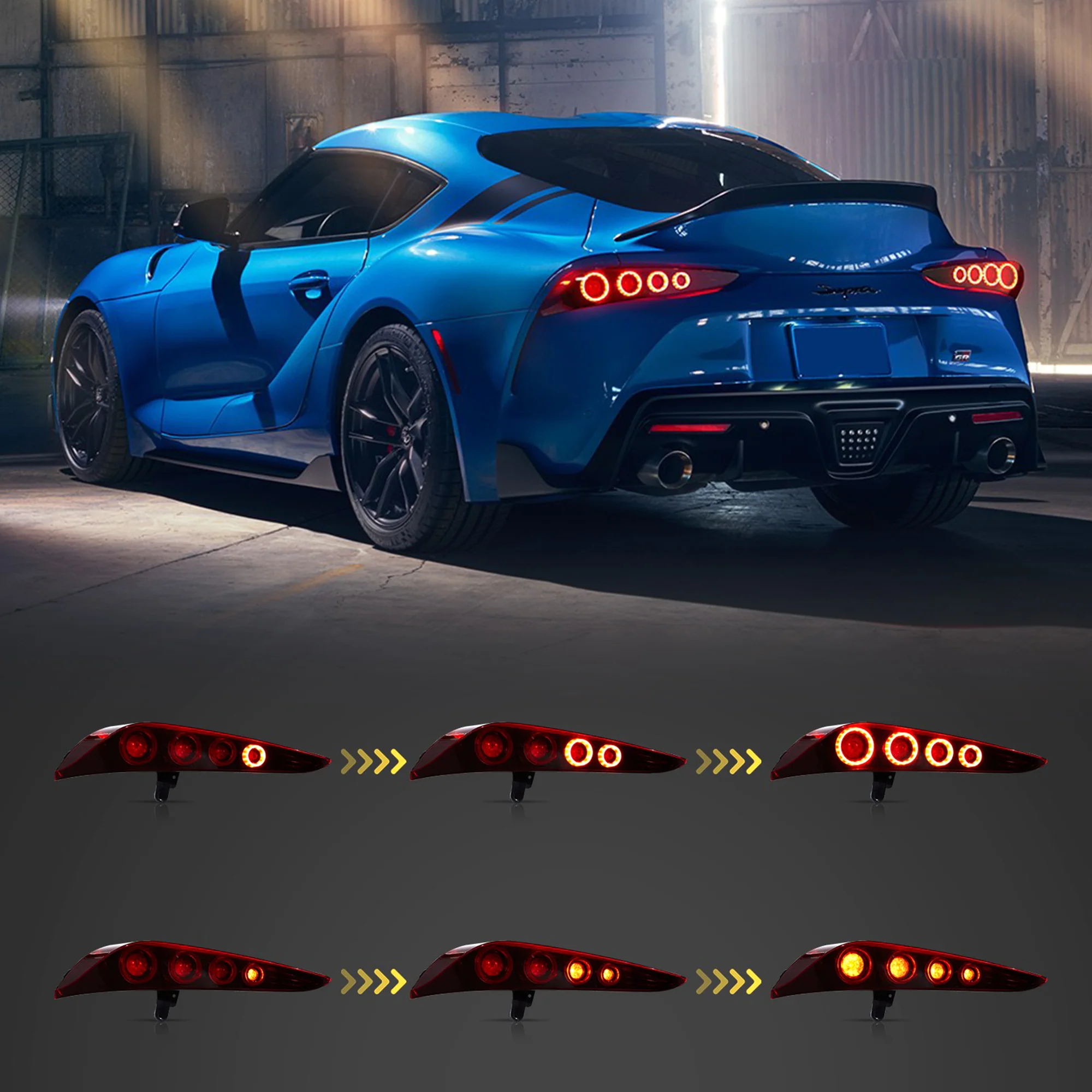 VLAND LED Taillights For Toyota GR Supra A90/A91 2019-2024 - Image 2