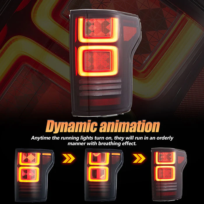 VLAND OLED Taillights For 2015-2020 Ford F150 w/Animation Amber Turn Signal - Image 15
