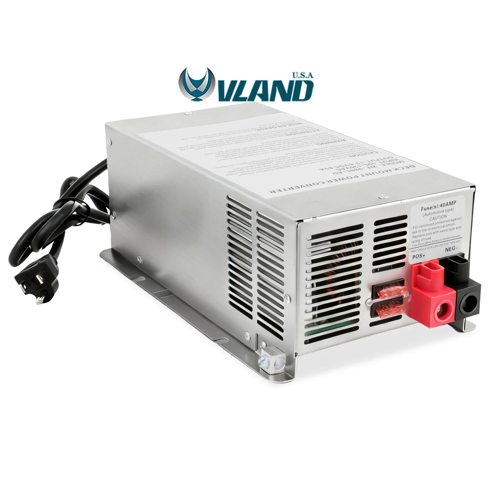 VLAND RV Trailer Camper 75 Amp Power Converter - WF-9875-MBA WF-9875 Series ONE SET - Image 2