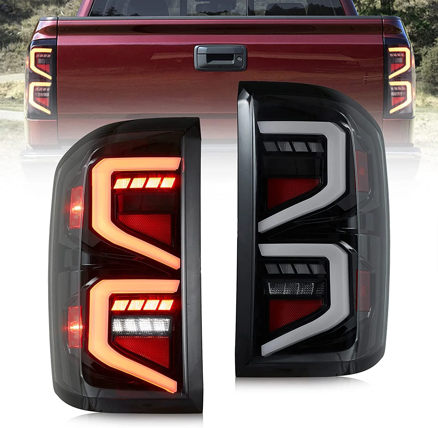 VLAND LED Tail lights For 2014-2018 Chevrolet Silverado 1500 2500HD 3500HD - Image 7