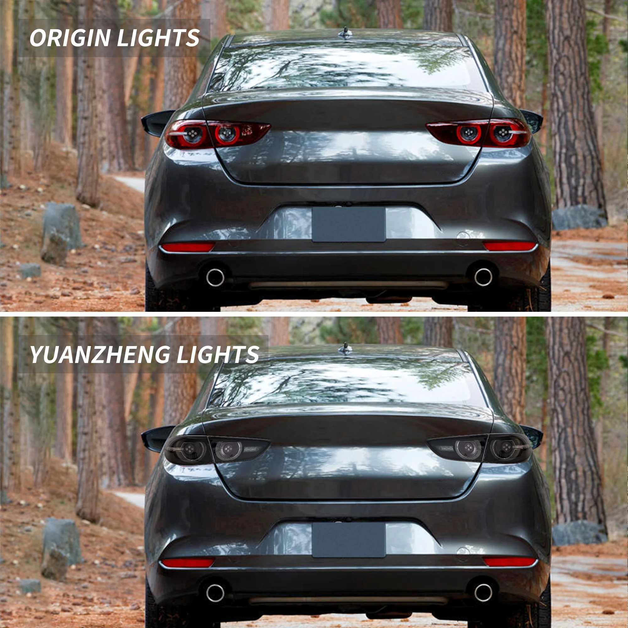 VLAND Tail Lights For Mazda 3 Axela Sedan 2019-2025 w/ Dynamic Welcome Lighting - Image 9