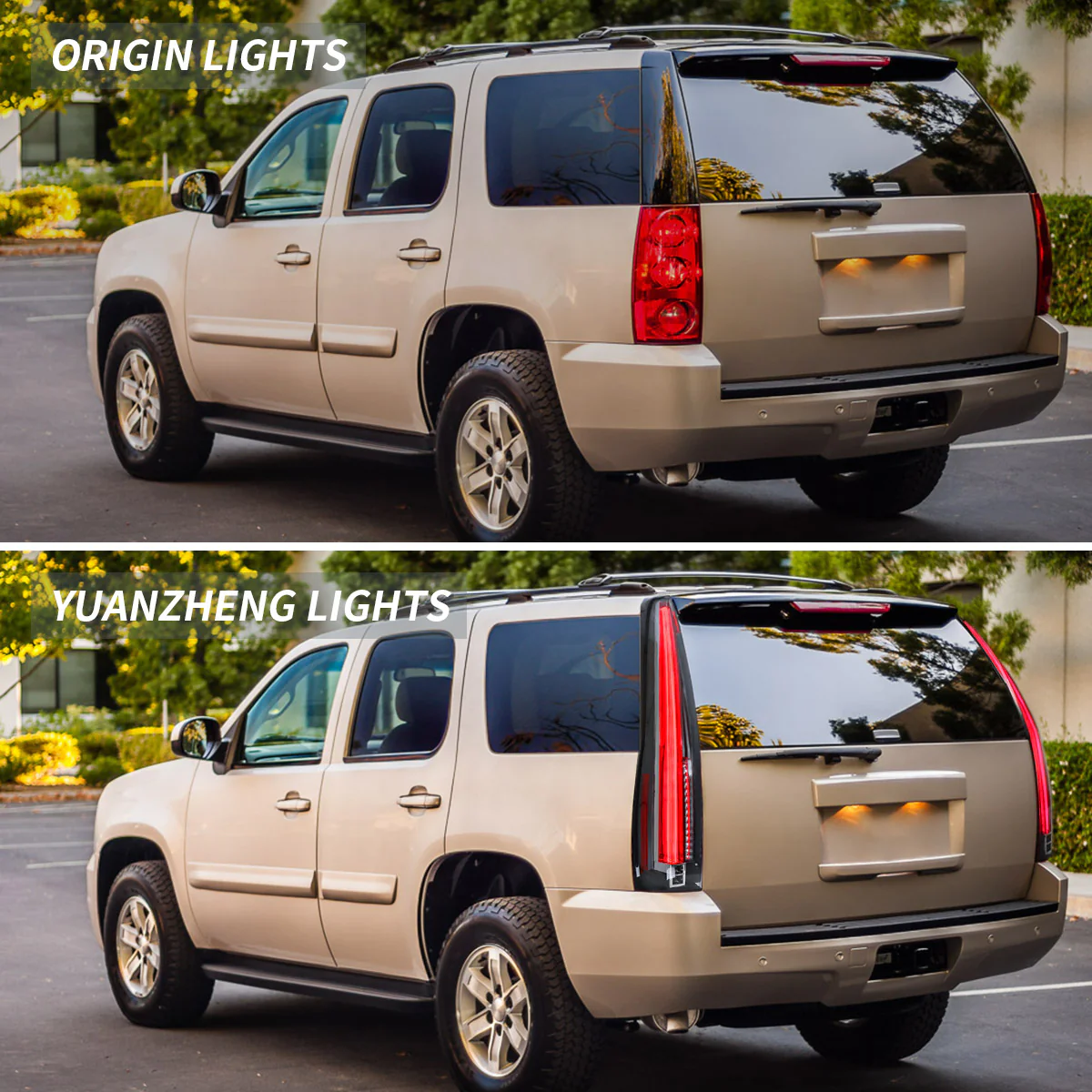 VLAND Full LED Tail Lights GMC Yukon Chevrolet Tahoe Suburban 2007-2014 5 Pins with 5 Holes - Image 8