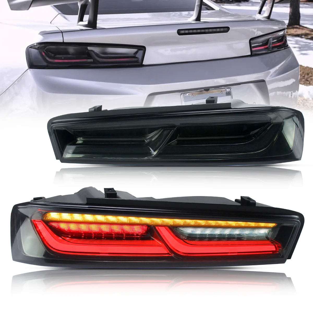 VLAND Taillights For Chevrolet Chevy Camaro 2016-2018 without Reversing Lights (Fit For European Models) - Image 2