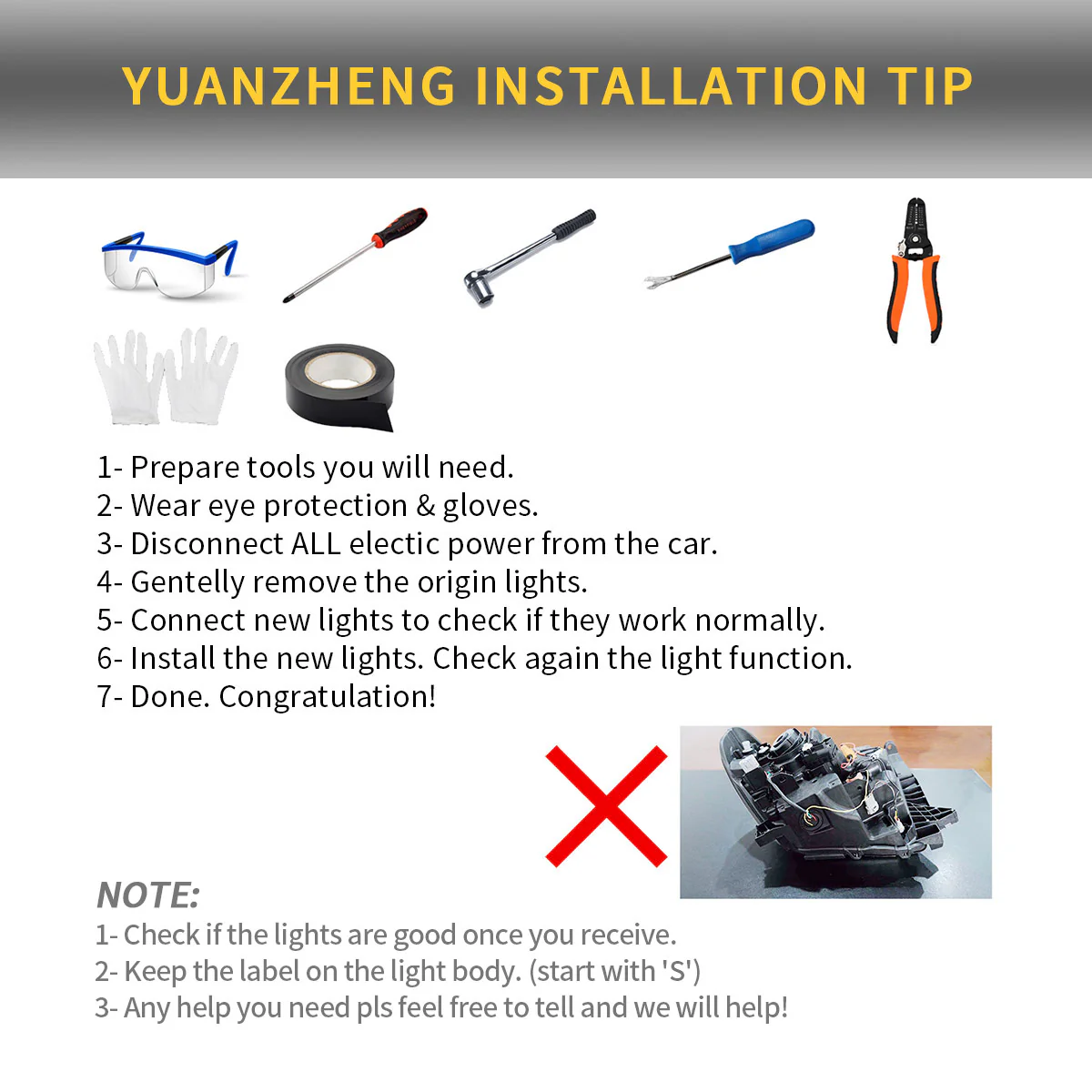 VLAND Full LED Sequential Headlights For Toyota Tundra 2014-2021 - Image 15